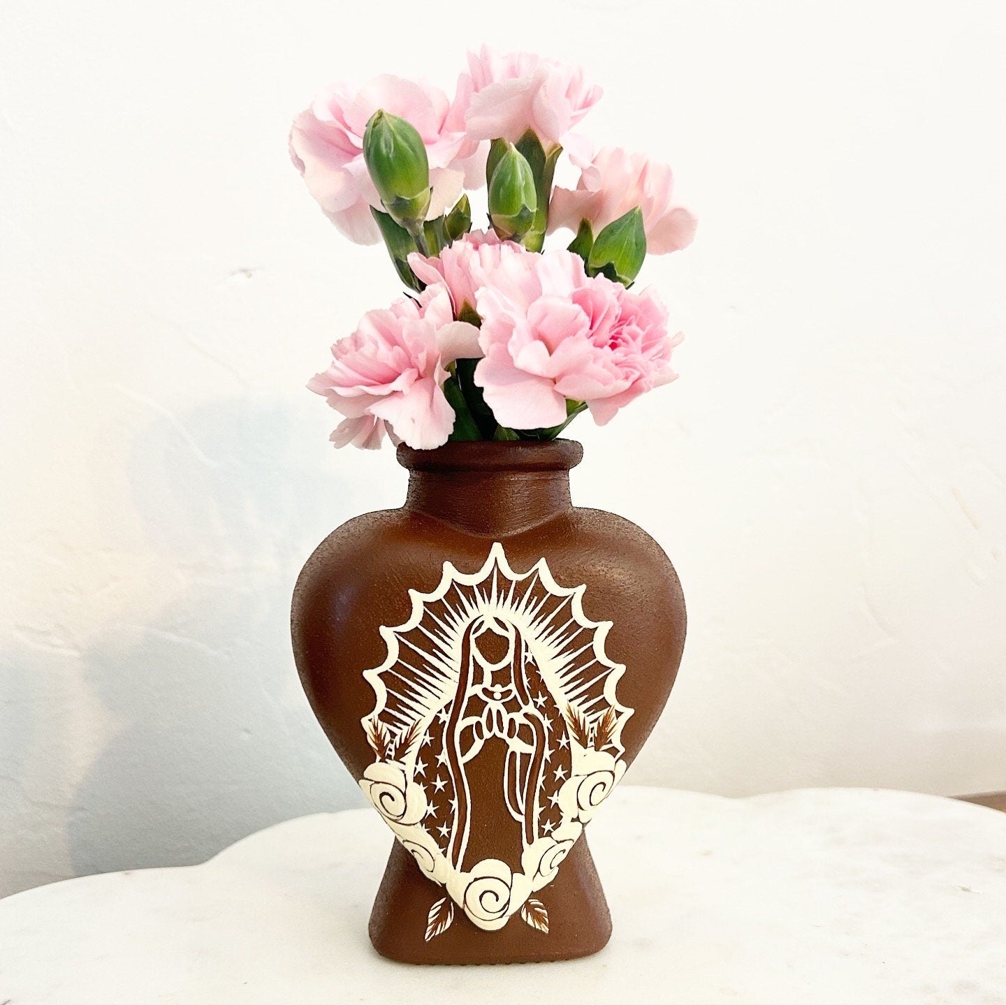 Los Neutrales VM heart vase set