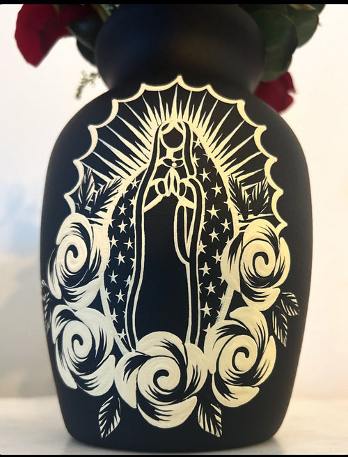 Black 7” VM Vase
