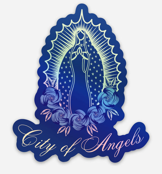 City of Angels Virgencita Holographic  Sticker