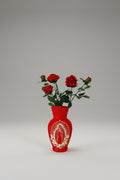 Red VM Vase